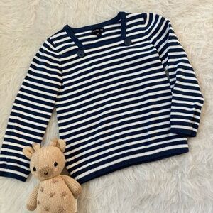 GAP Navy and White Striped Kids Sweater